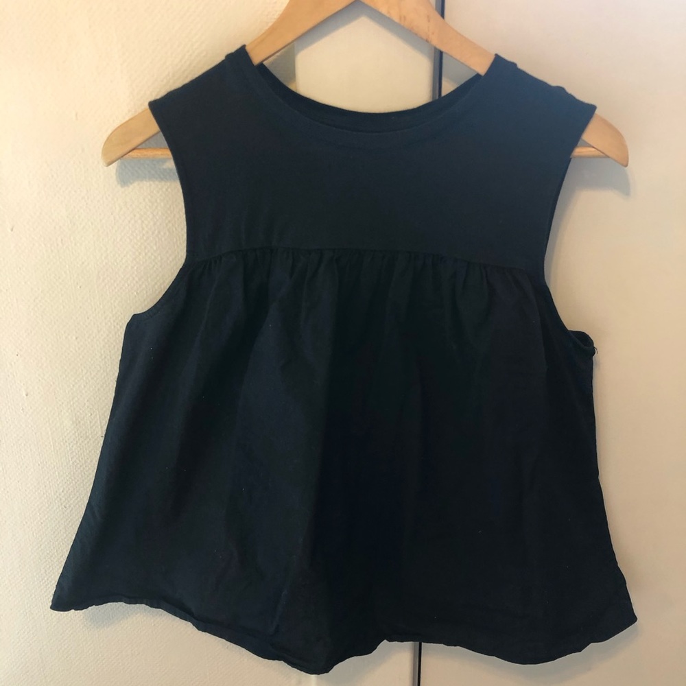 WHO WHAT WEAR poplin top